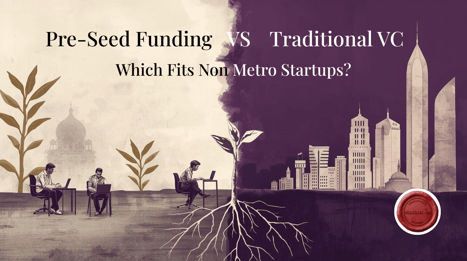 pre seed funding vs traditional venture capital comparison for non metro startups India funding strategy