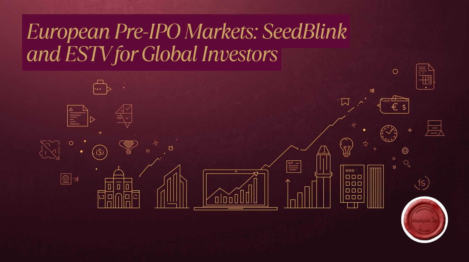 A comparison graphic or logo collage featuring SeedBlink and ESTV, representing European pre-IPO investment platforms for global investors.