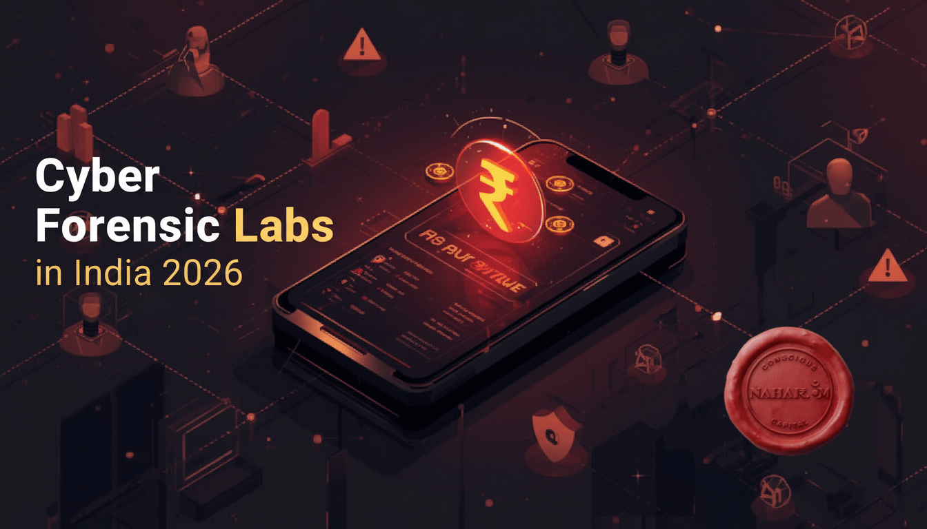 Cyber forensic labs in India 2026 showing digital evidence analysis, mobile forensics, and cybercrime investigation