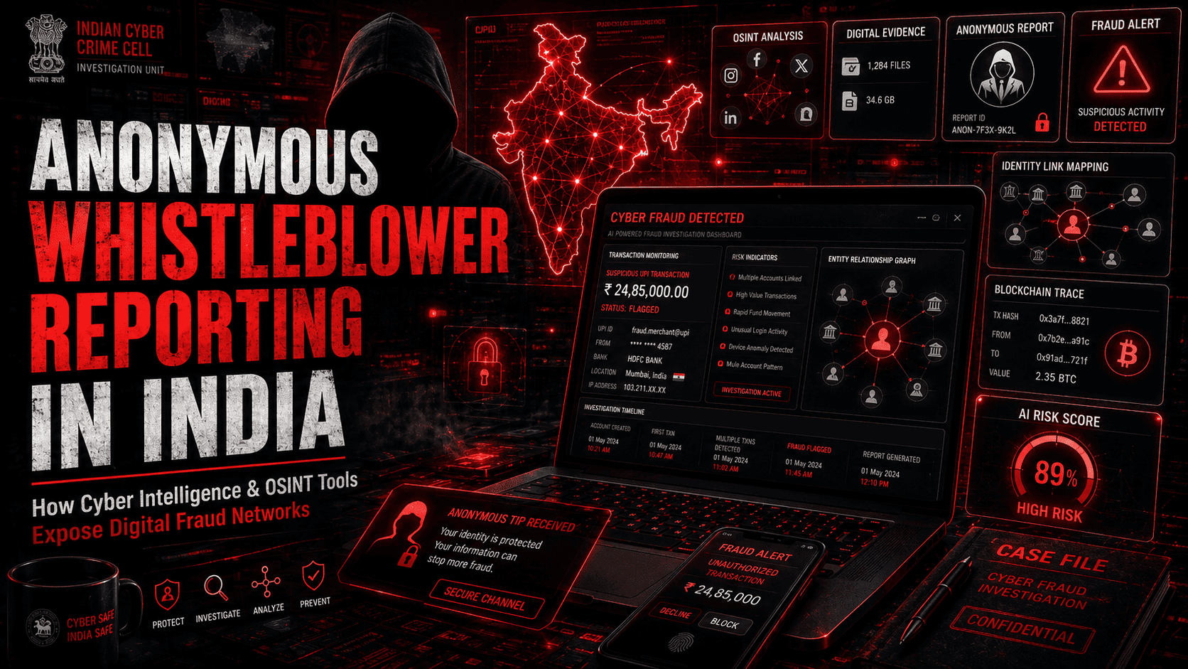 Anonymous whistleblower reporting cyber fraud India 2026 guide